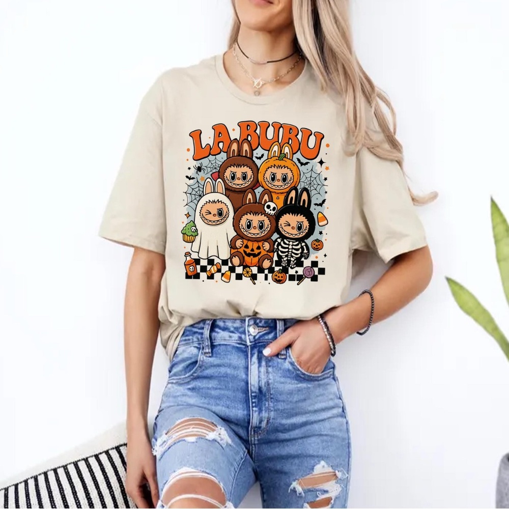 Bella Canvas Beige Graphic Long Sleeve Tee